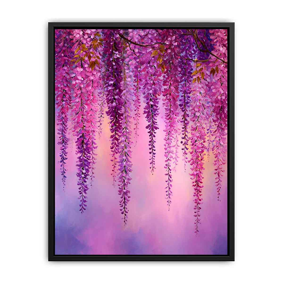 Wisteria flowers Pink Painting