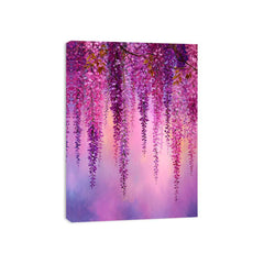 Wisteria flowers Pink Painting