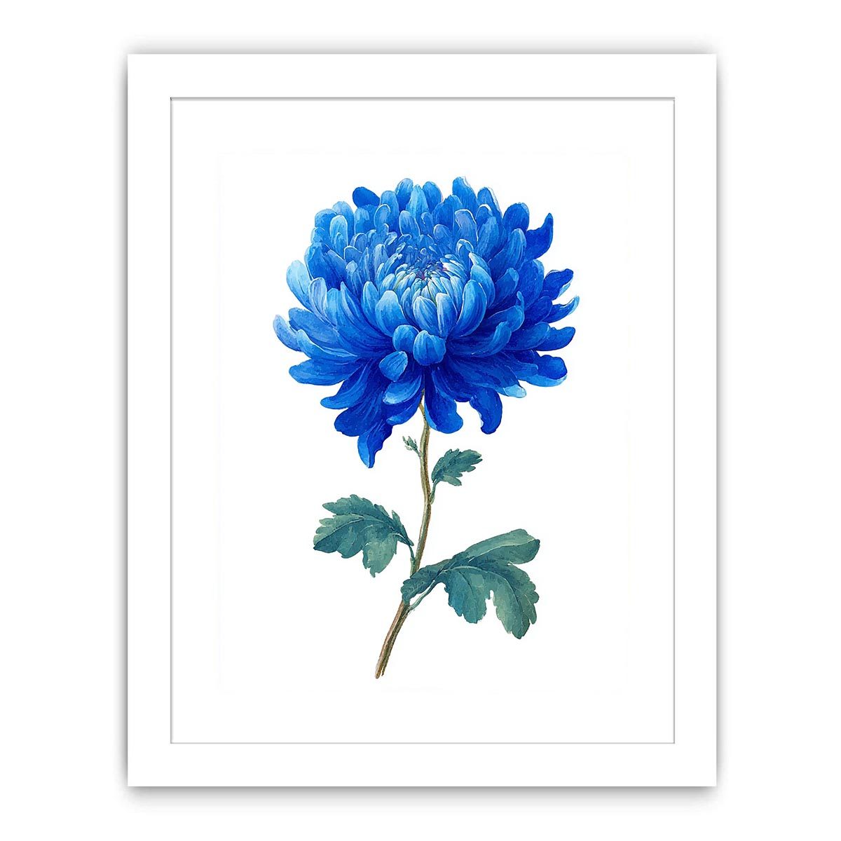 Blue Chrysanthemum  Flower Painting Painting