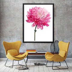 Pink Chrysanthemum Flower Painting