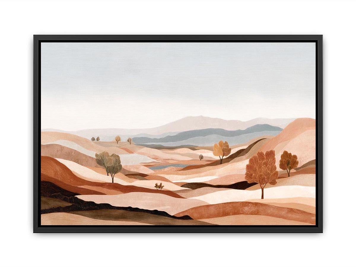 Gentle Dunes Abstract Desert landscape Painting