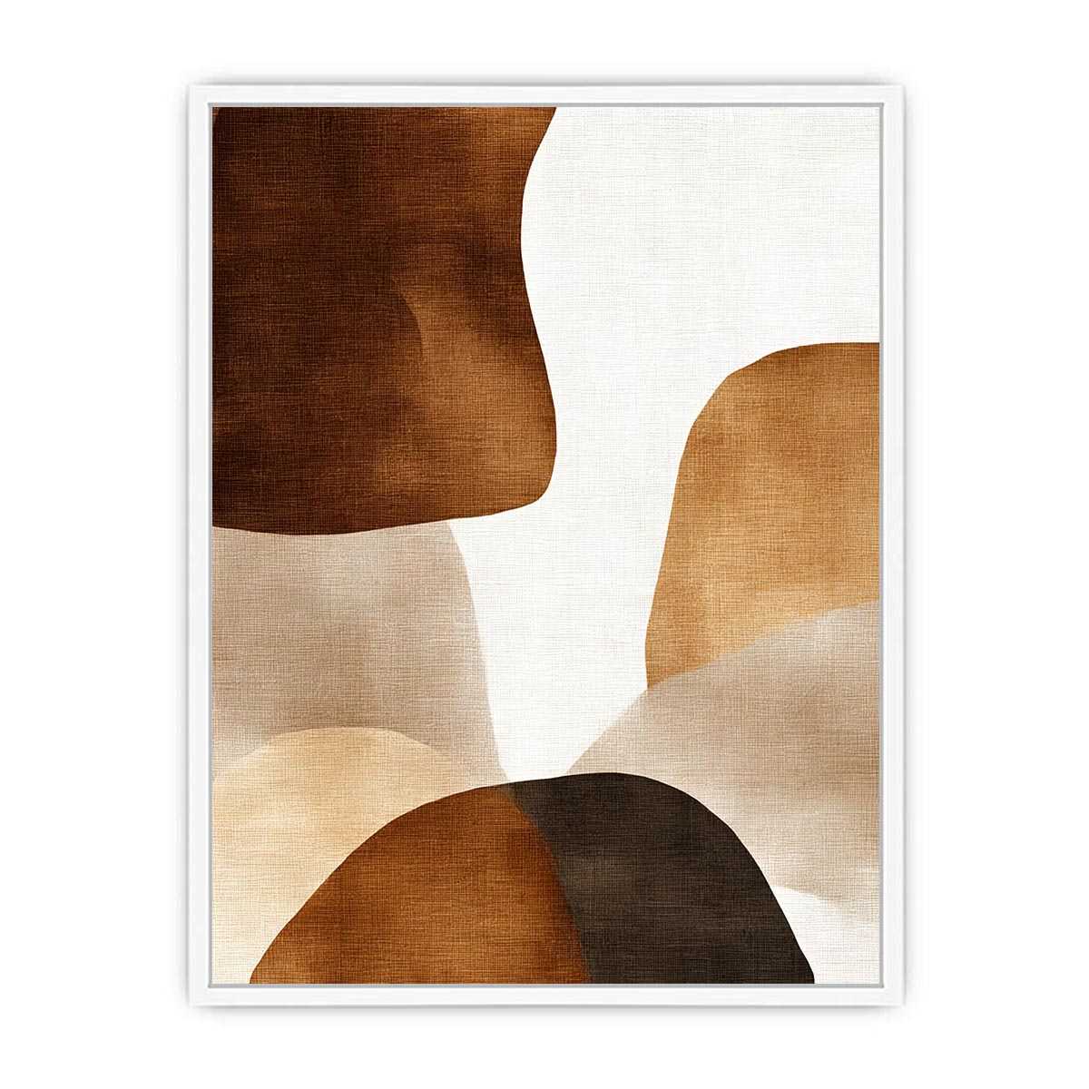 Serene Symmetry Beige Abstract Art Painting    canvas print