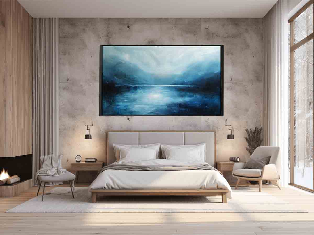 Abstract Blue Landscape