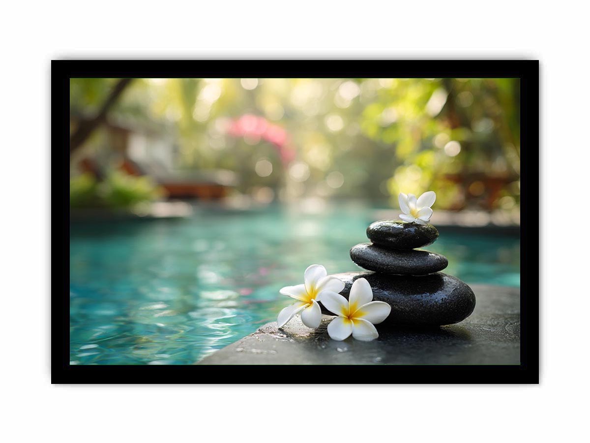 Bali Bliss Canvas Art Painting   Framed poster