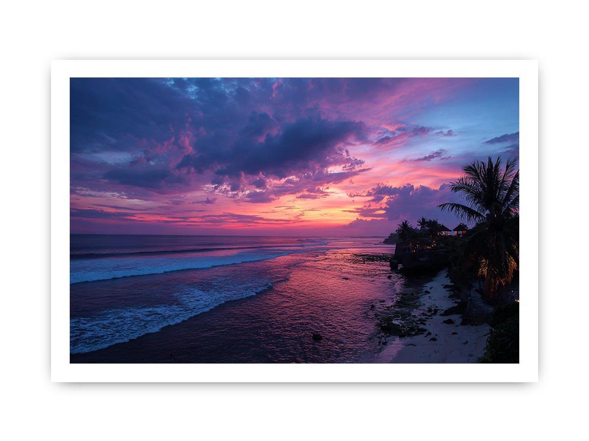 Bali Sunset Canvas Art Painting  Painting
