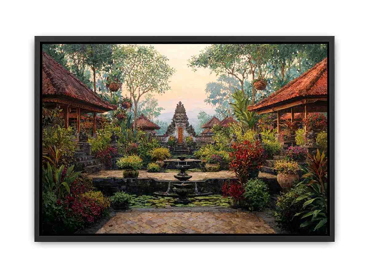 Bali Garden Canvas Art Painting