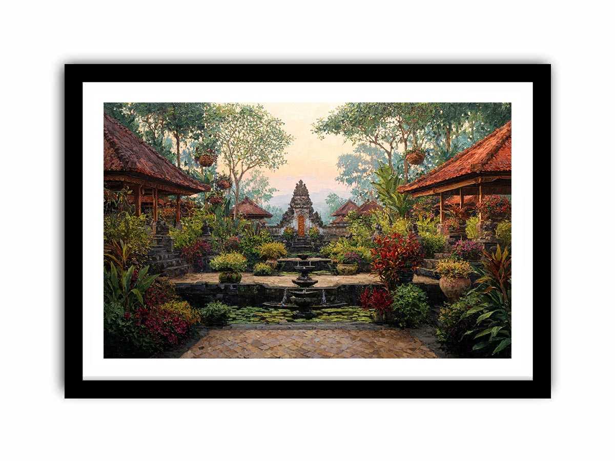 Bali Garden Canvas Art Painting   canvas print