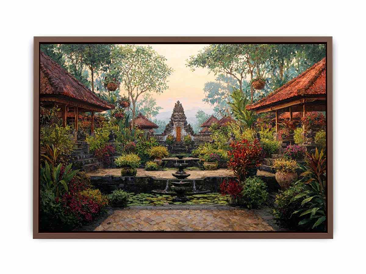 Bali Garden Canvas Art Painting