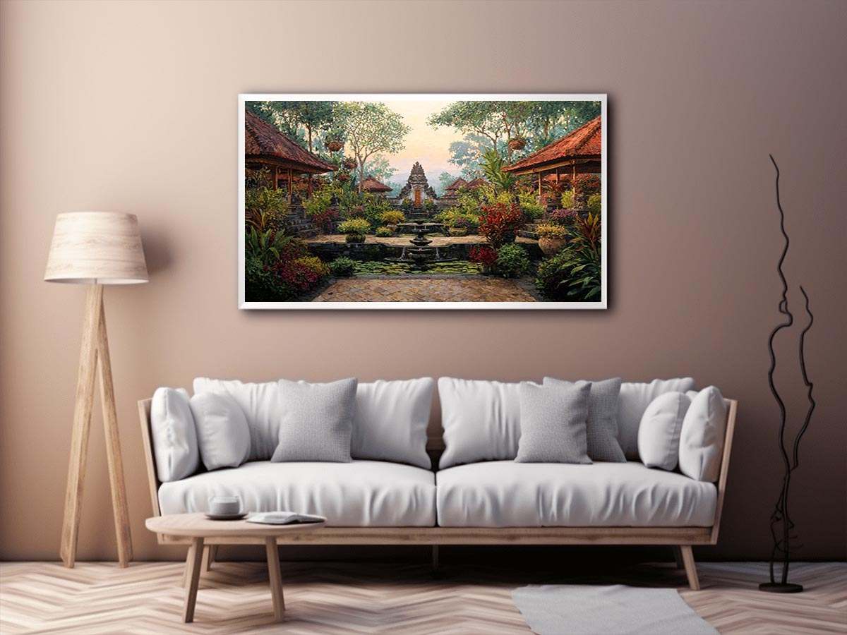 Bali Garden Canvas Art Painting