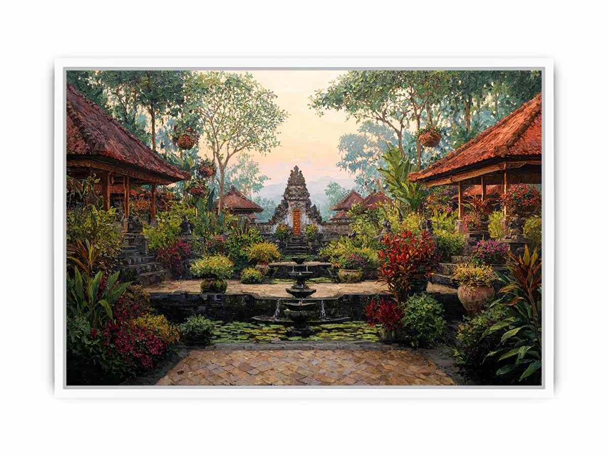 Bali Garden Canvas Art Painting