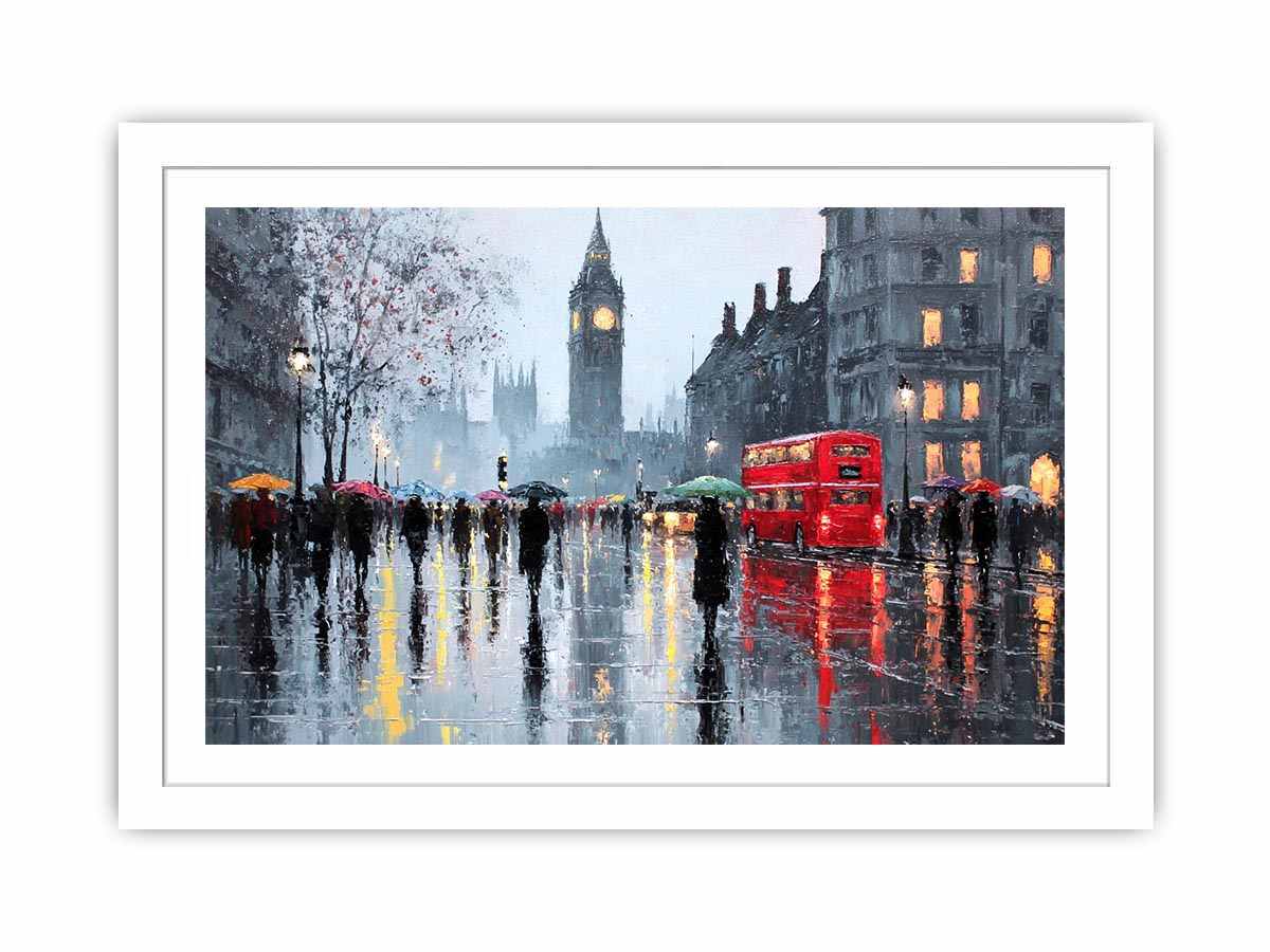 Big Ben London Canvas Art Painting  Art Print