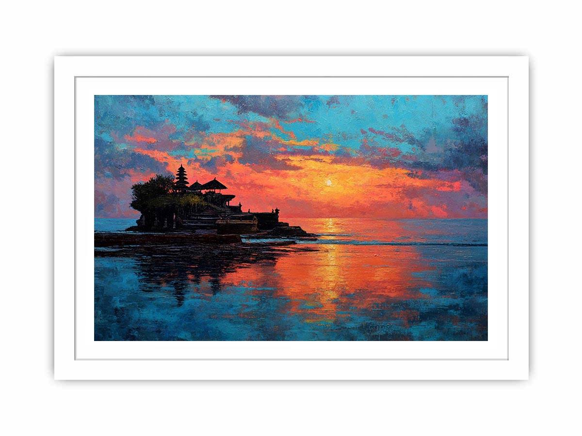 Balinese Temple Canvas Art Painting  Art Print