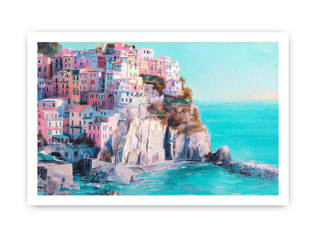 Amalfi Coast Serenity Canvas Art Painting  Painting