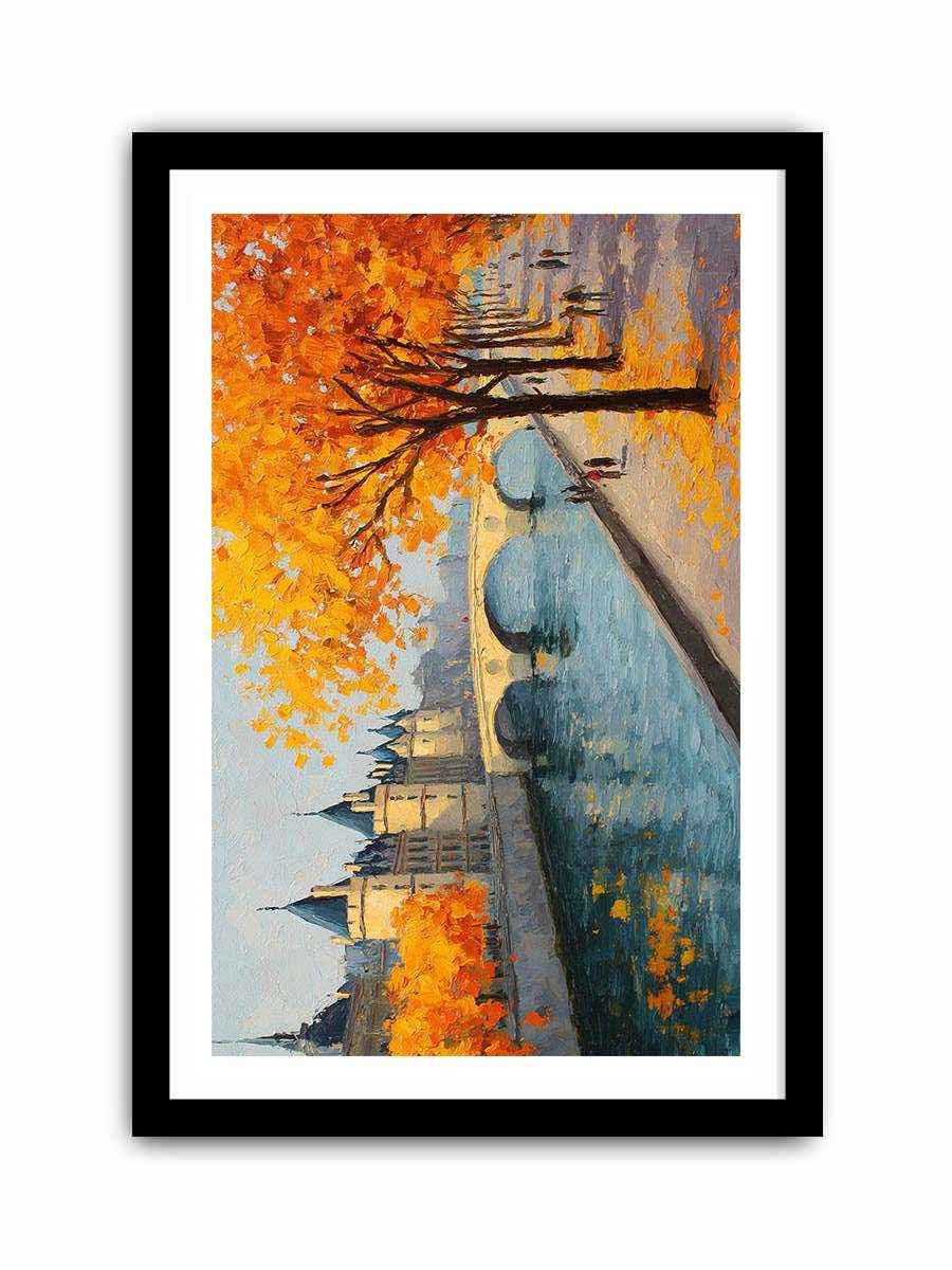 Autumn in Amsterdam Canvas Art Painting   canvas print