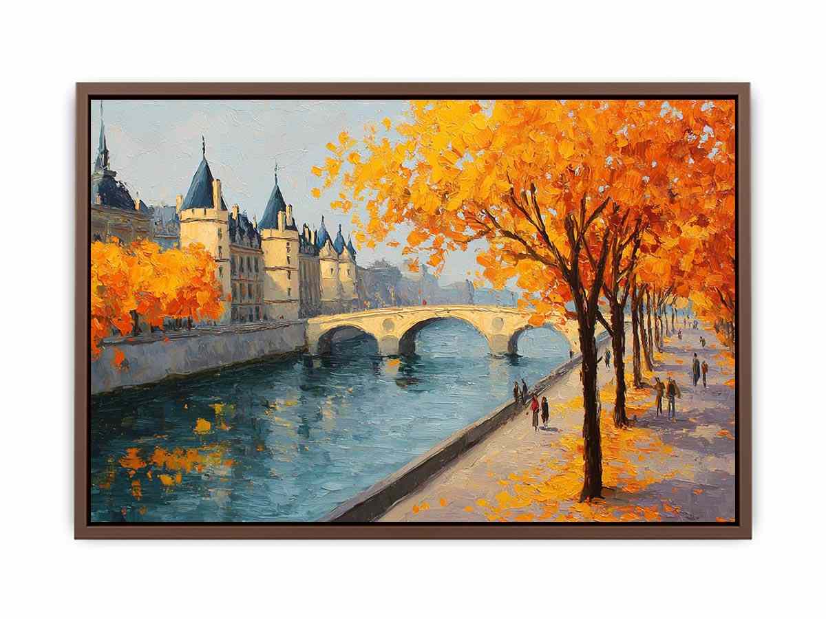 Autumn in Amsterdam Canvas Art Painting