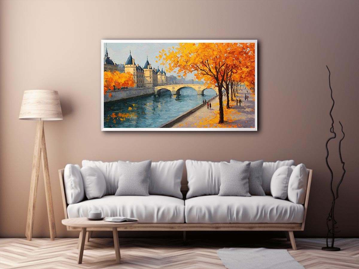 Autumn in Amsterdam Canvas Art Painting