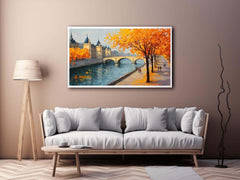 Autumn in Amsterdam Canvas Art Painting