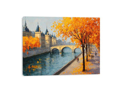 Autumn in Amsterdam Canvas Art Painting