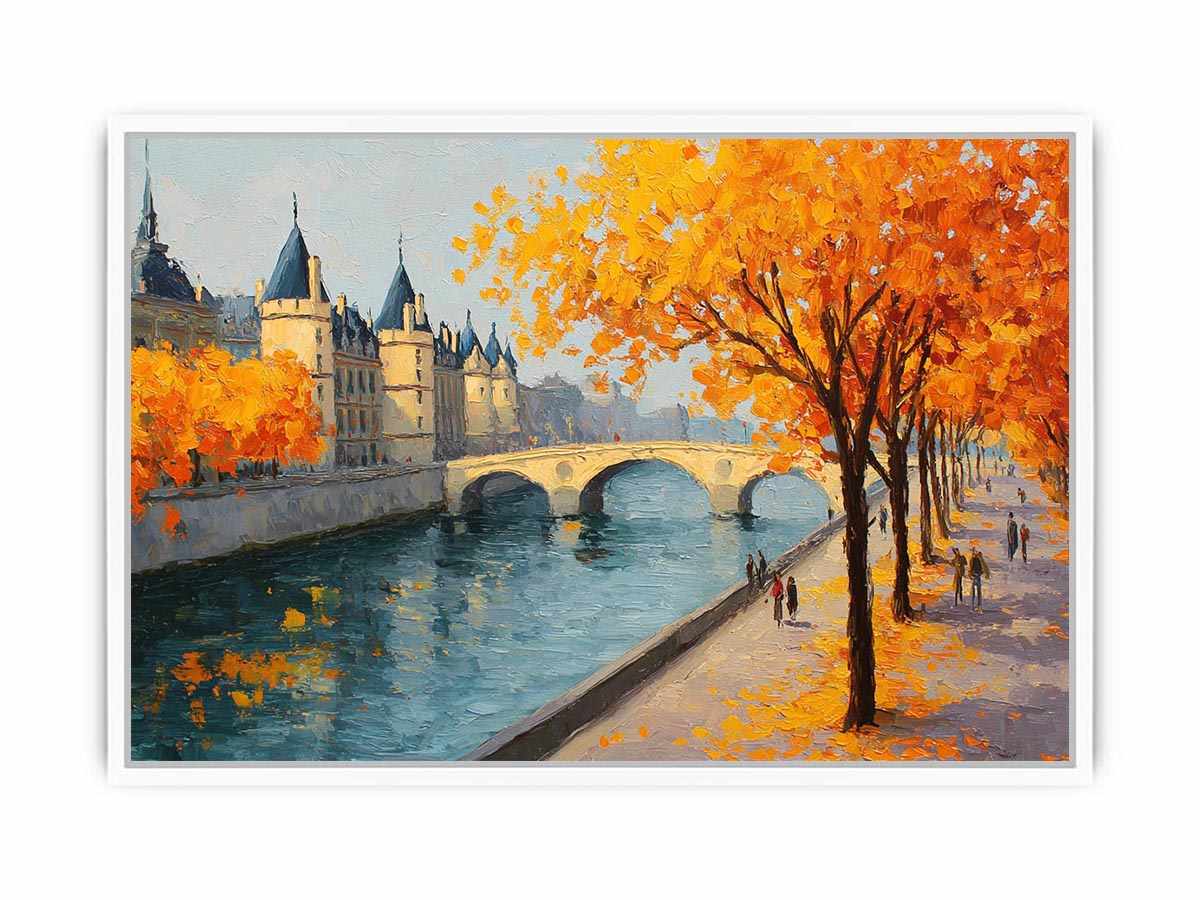 Autumn in Amsterdam Canvas Art Painting