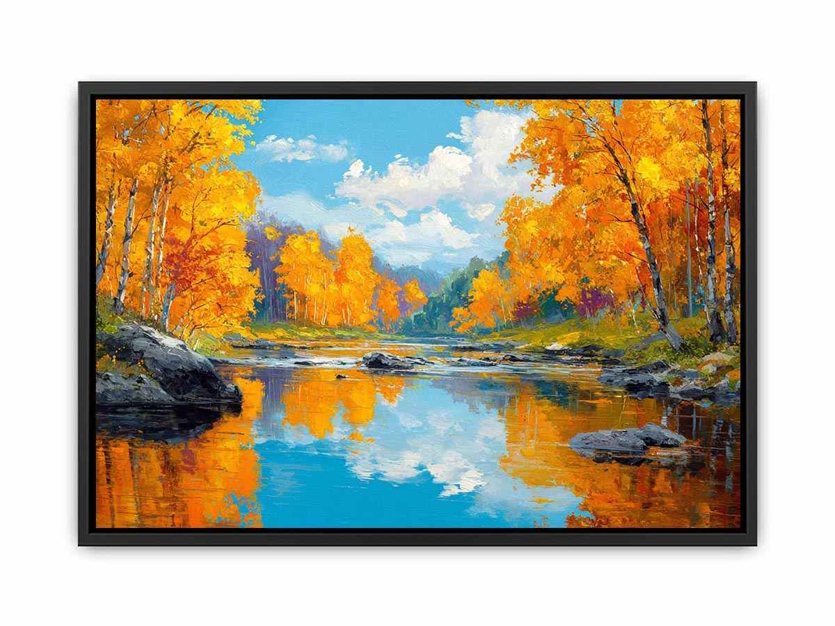 Autum Forest landscape Canvas Art Painting