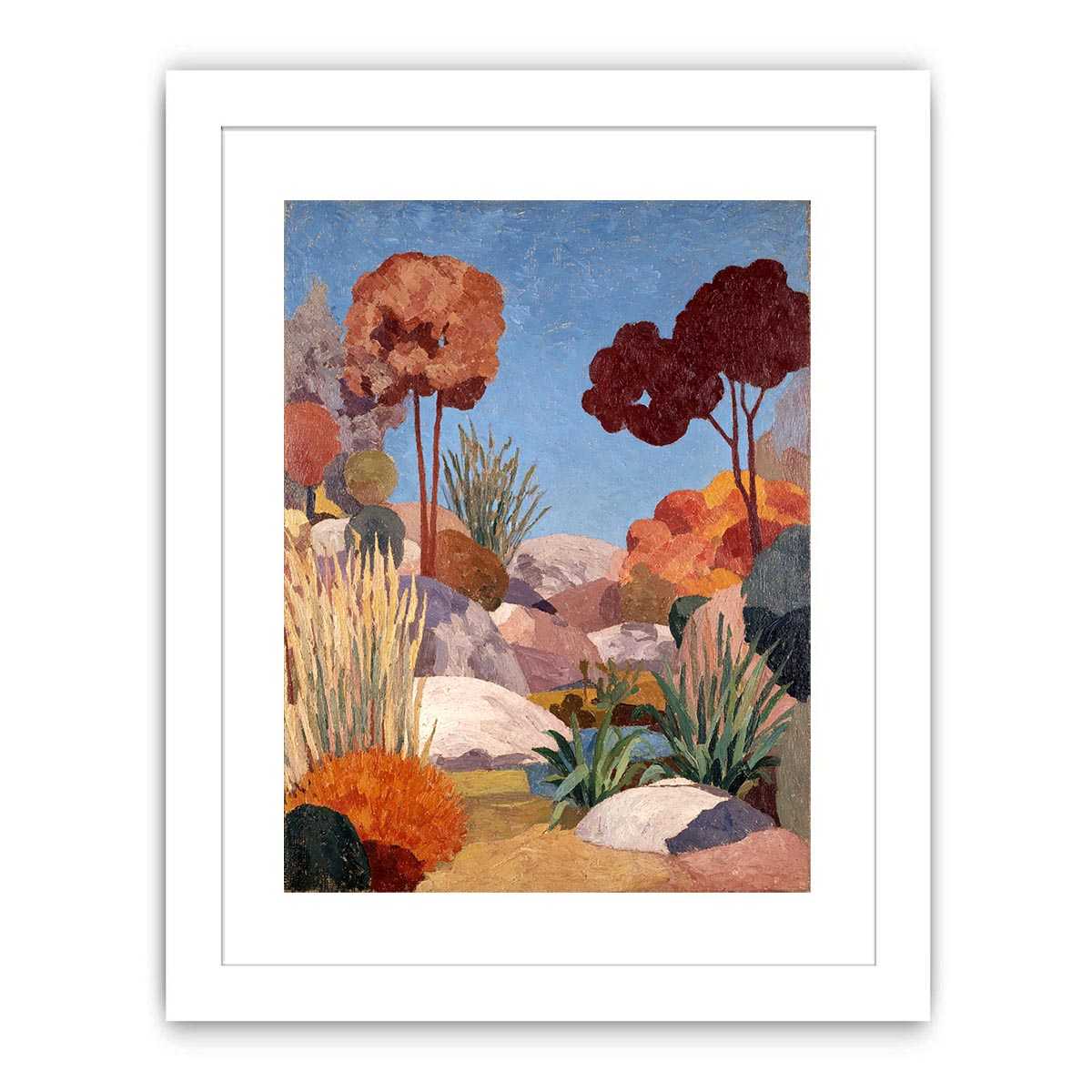 Aussie Garden Canvas Art Painting  Art Print