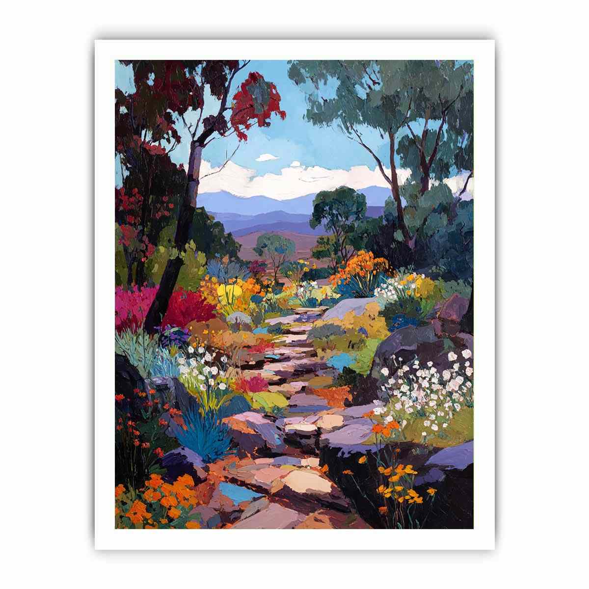 Australian Garden Canvas Art Painting  Painting