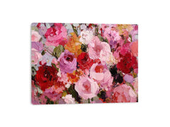 Abstract roses Pink & Red Canvas Art Painting