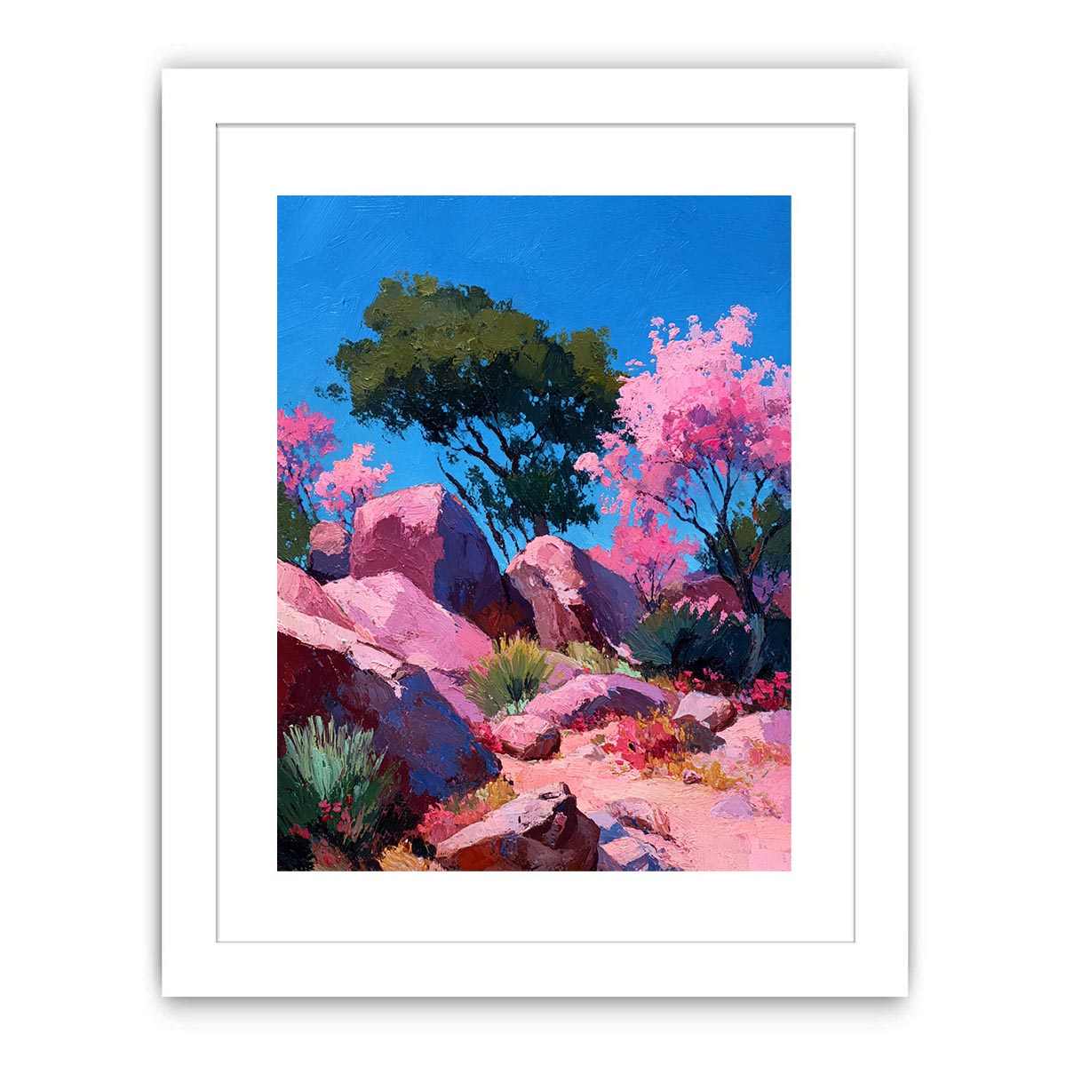 Arizona Desert Canvas Art Painting  Art Print