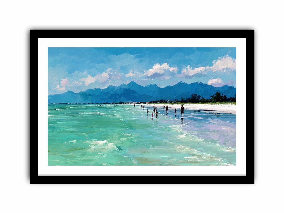 Beach day Canvas Art Painting   canvas print