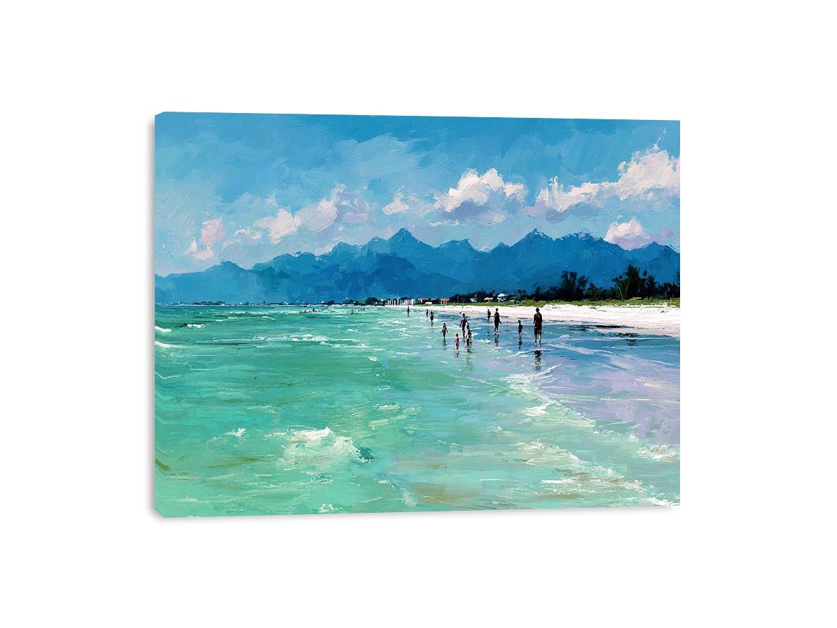 Beach day Canvas Art Painting