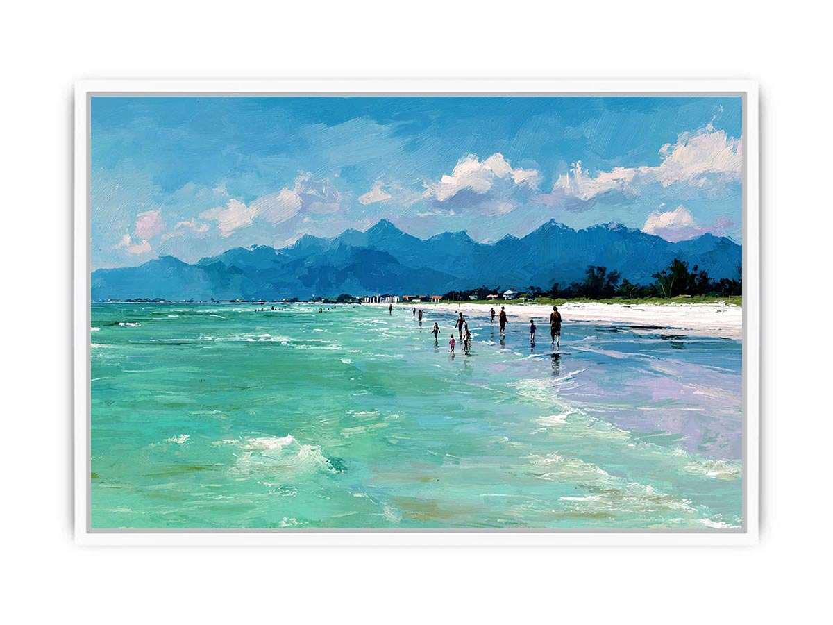 Beach day Canvas Art Painting