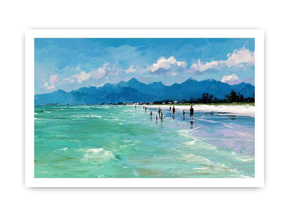 Beach day Canvas Art Painting  Painting