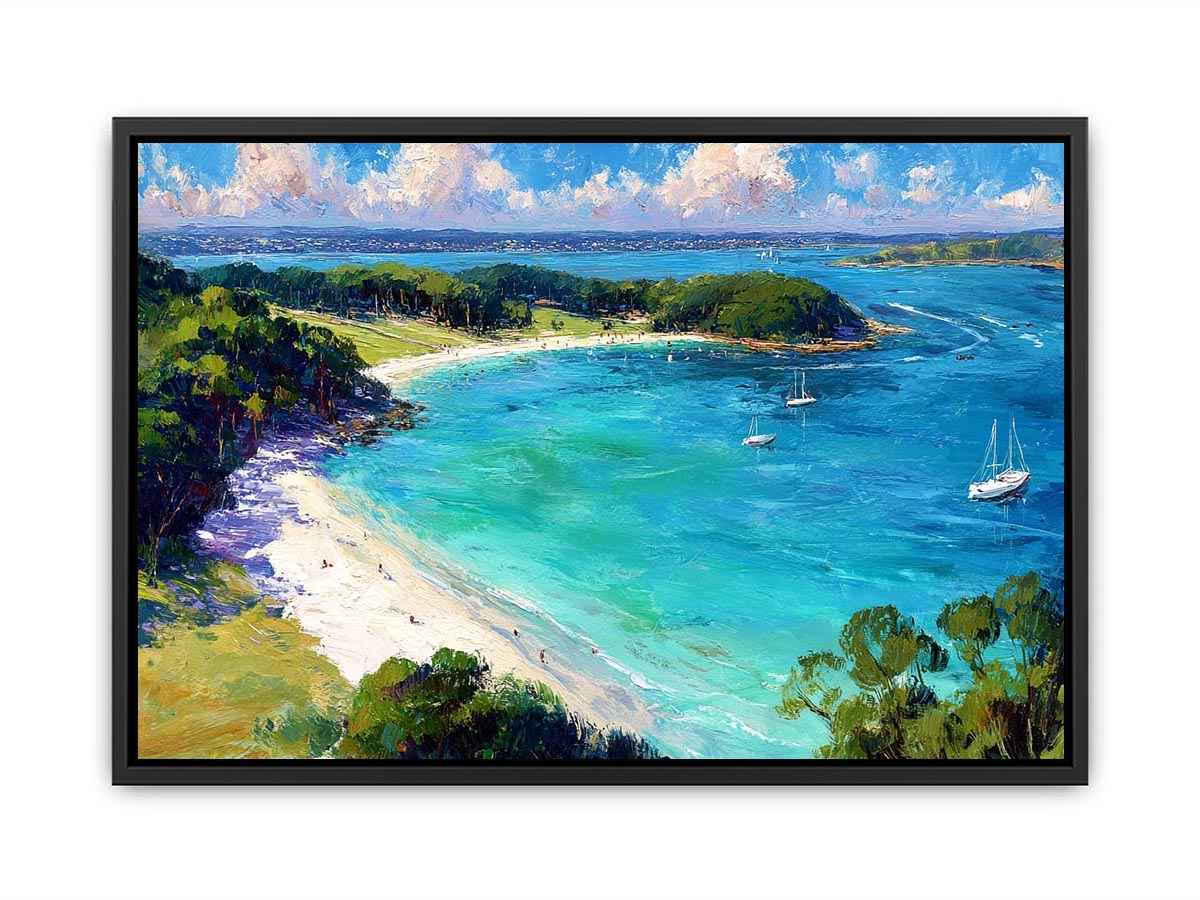 Island Beach Landscape Canvas Art Painting