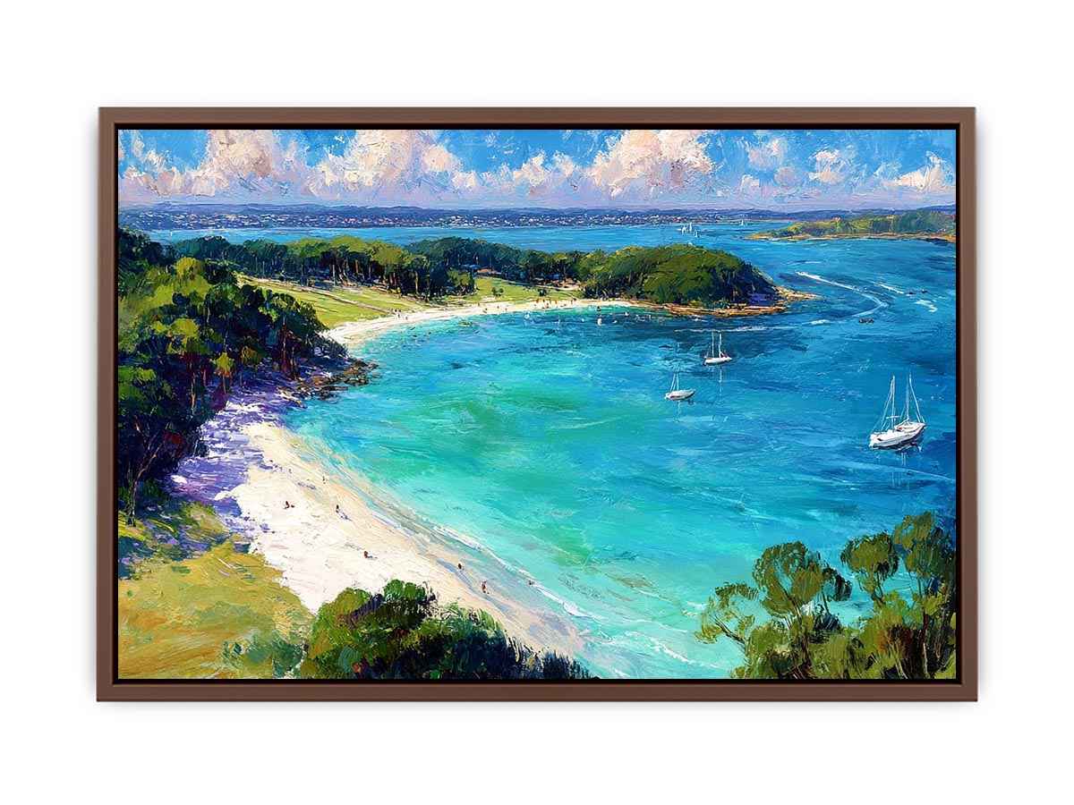 Island Beach Landscape Canvas Art Painting