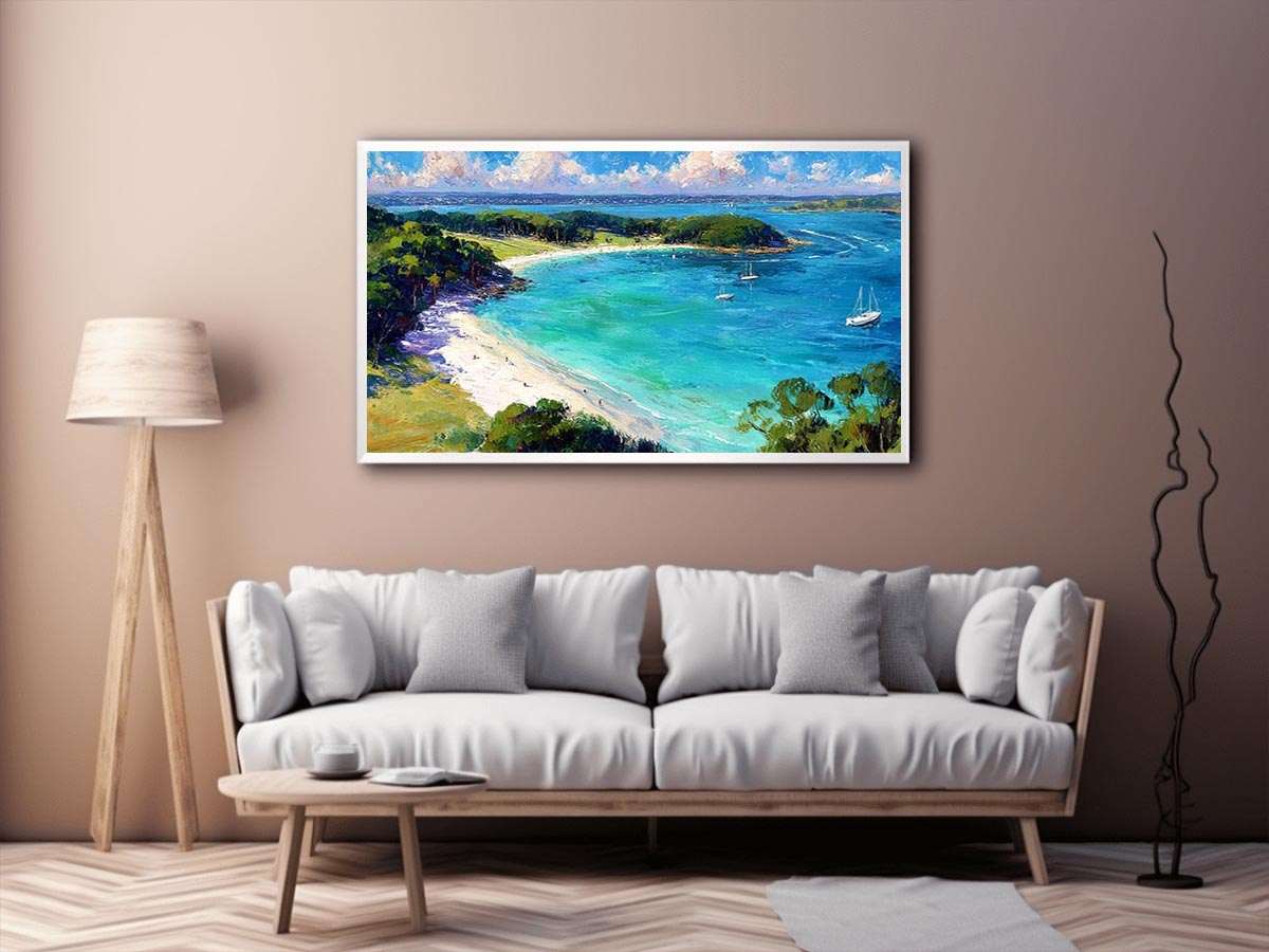 Island Beach Landscape Canvas Art Painting
