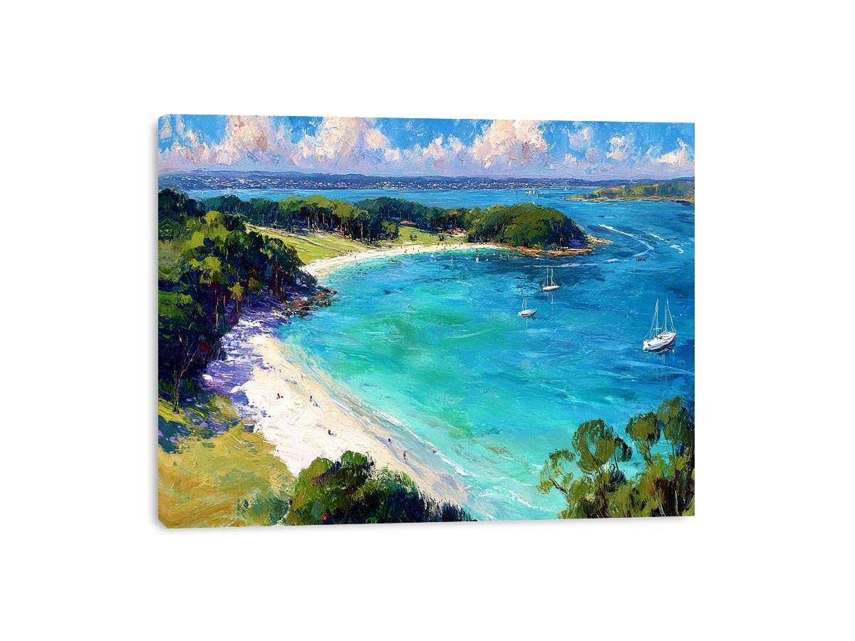 Island Beach Landscape Canvas Art Painting