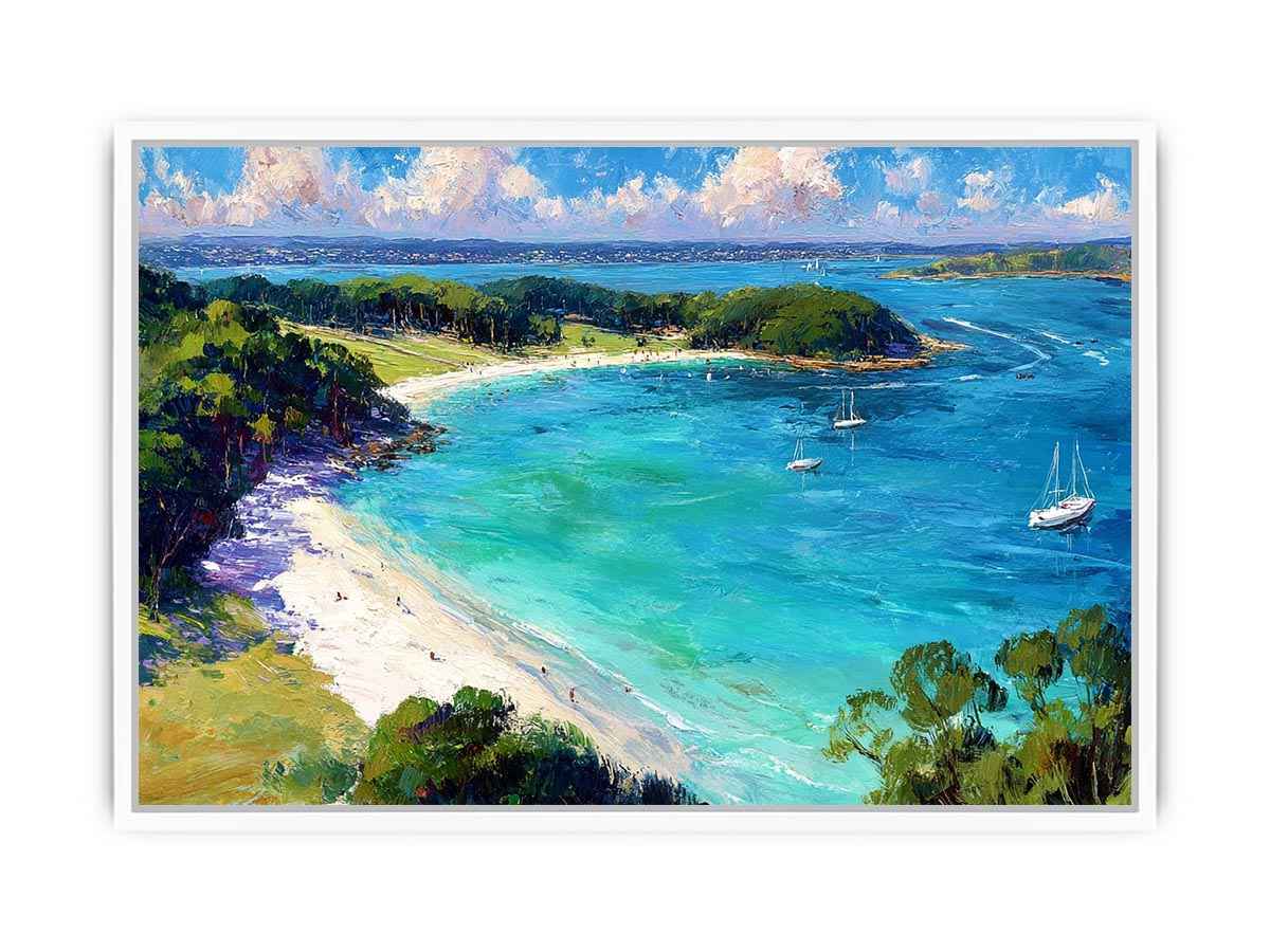 Island Beach Landscape Canvas Art Painting