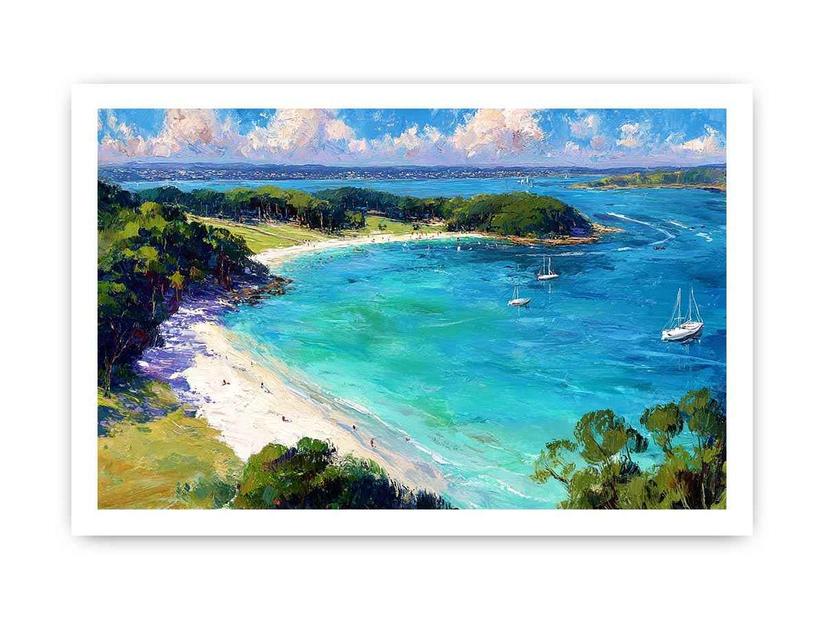 Island Beach Landscape Canvas Art Painting  Painting