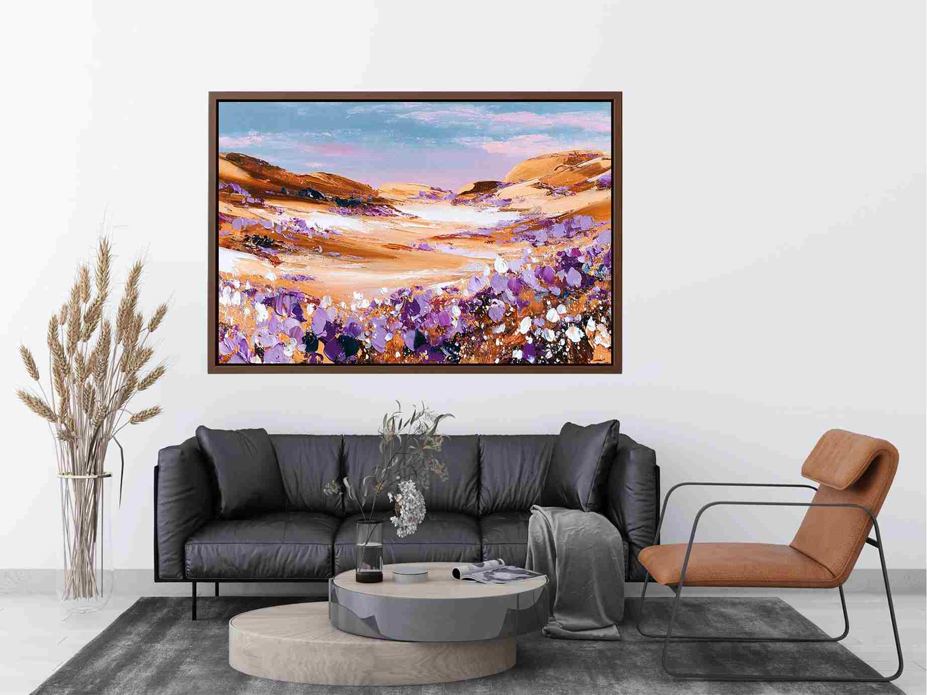 Abstract Desert Flowers Canvas Art Painting