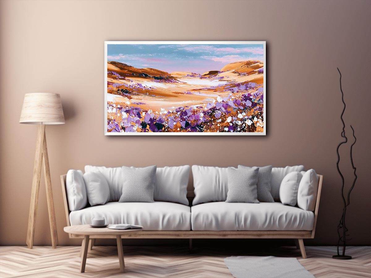 Abstract Desert Flowers Canvas Art Painting