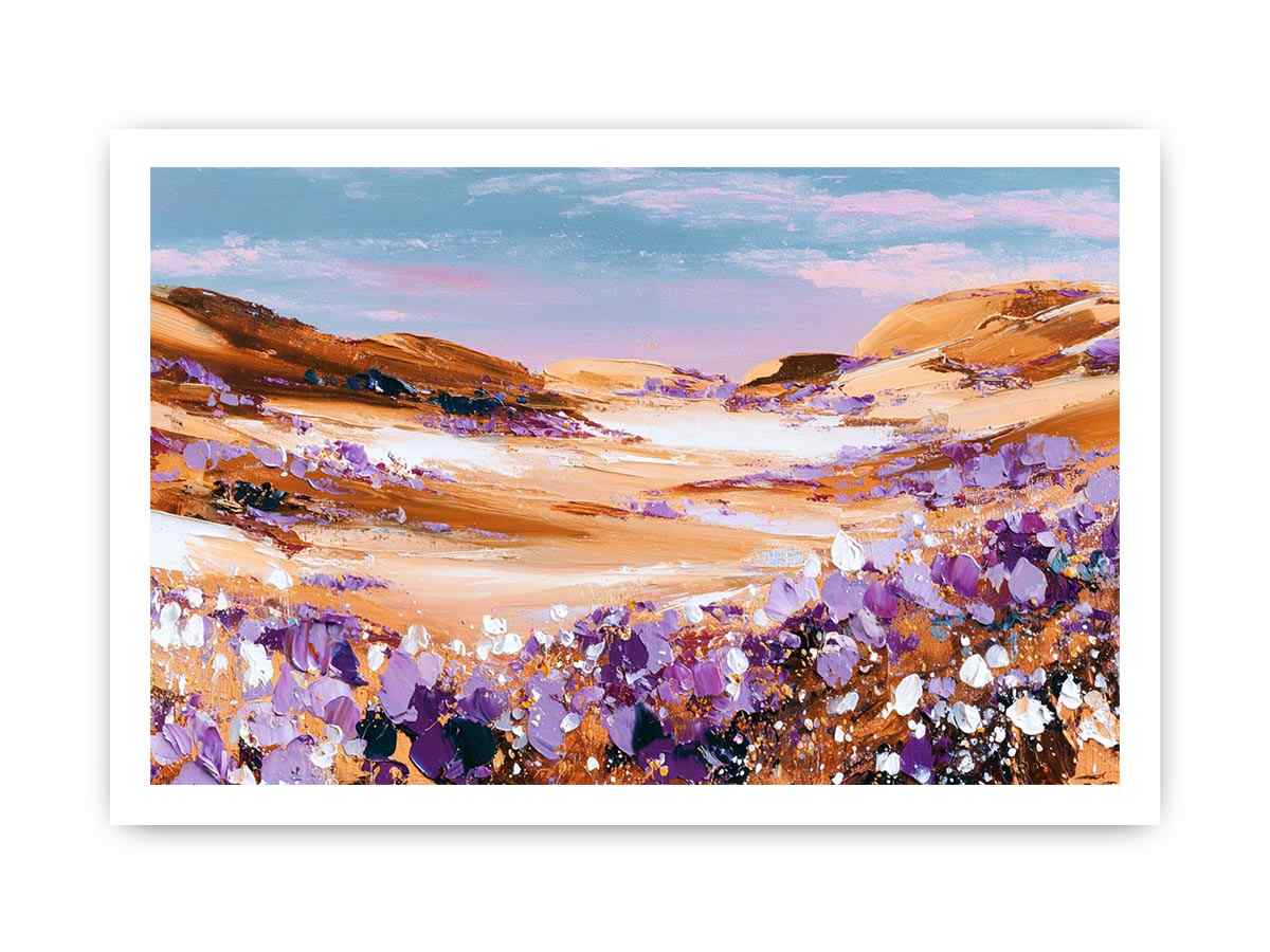 Abstract Desert Flowers Canvas Art Painting  Painting