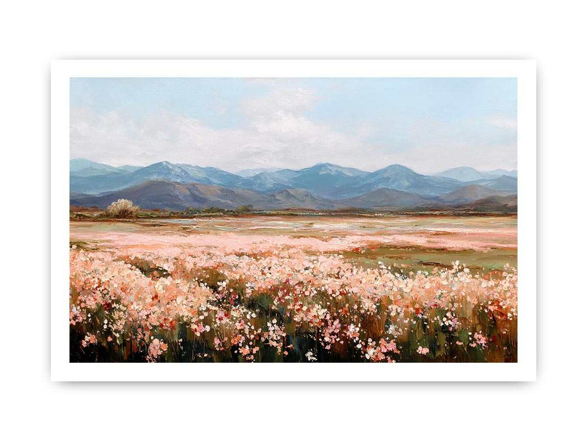 Alpine Bloom Canvas Art Painting  Painting