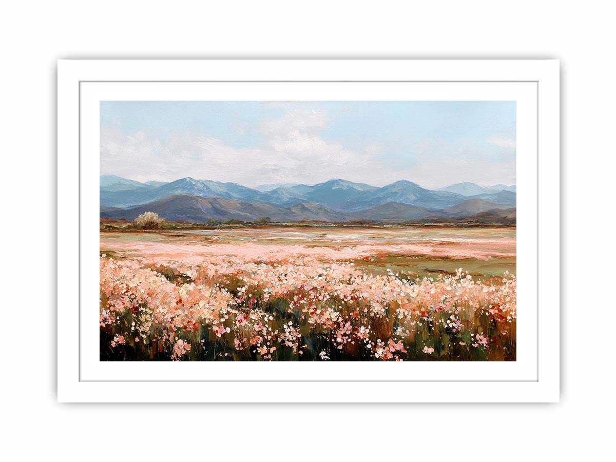 Alpine Bloom Canvas Art Painting  Art Print