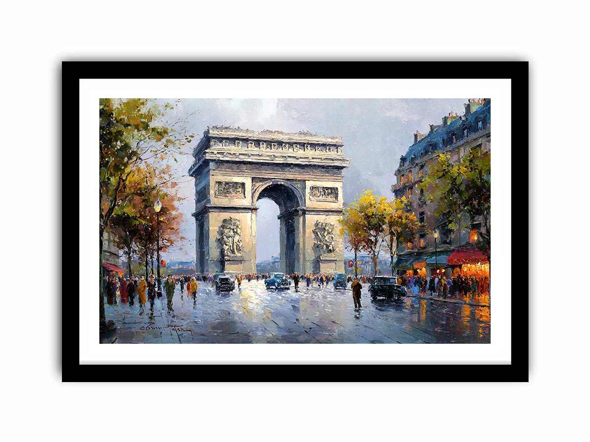Arc De Triomphe Paris Canvas Art Painting   canvas print