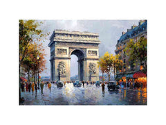 Arc De Triomphe Paris Canvas Art Painting