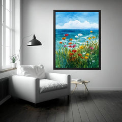 Coastal Blooms Canvas Art Painting