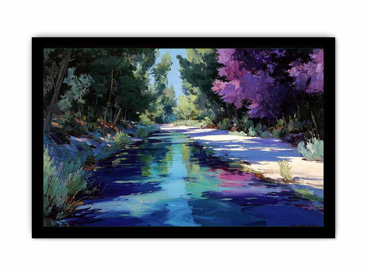 Arid Flow Canvas Art Painting   Framed poster