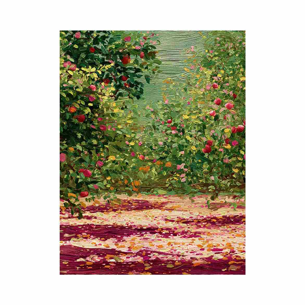Apple orchard in spring Canvas Art Painting