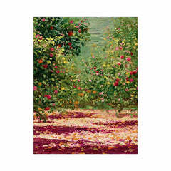 Apple orchard in spring Canvas Art Painting