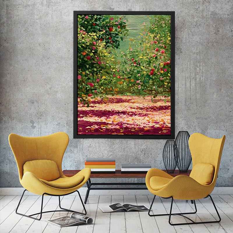 Apple orchard in spring Canvas Art Painting
